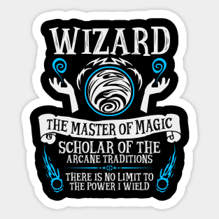 Wizard, Dungeons & Dragons - The Master of Magic Sticker